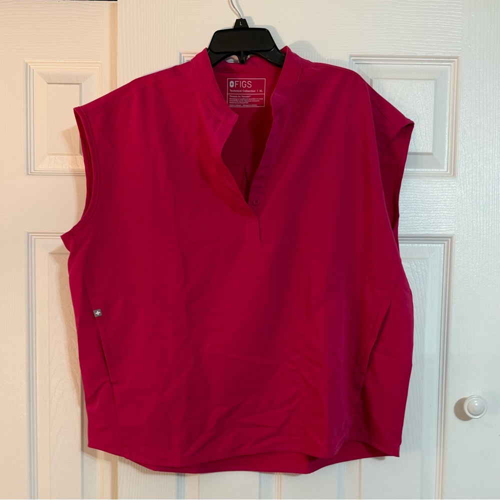 Figs -Pink scrubs .Top XL and Pants XLT .